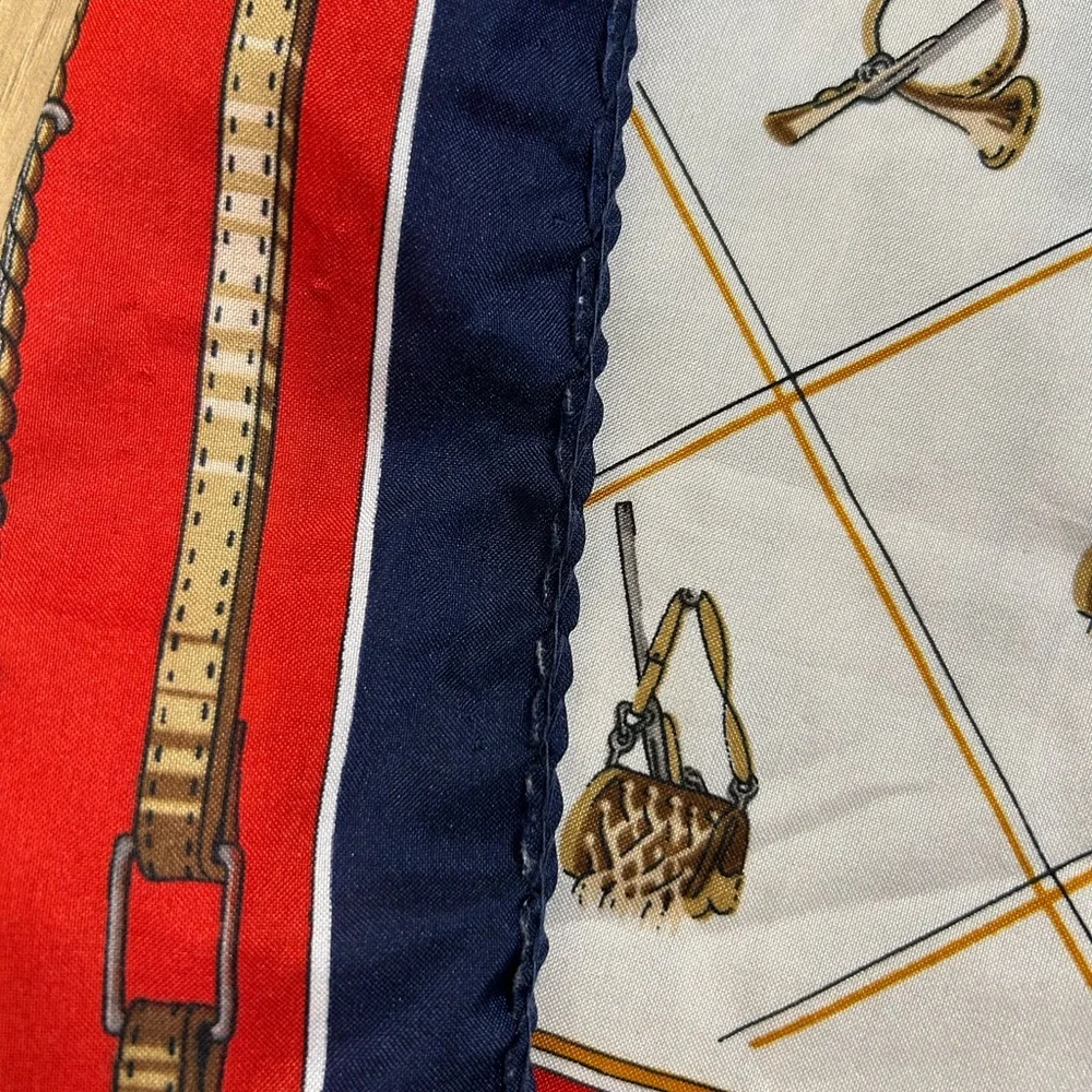 Jim Renoir Scarf Women’s 30” Square Hunting Equestrian Multi Functional‎ Classic